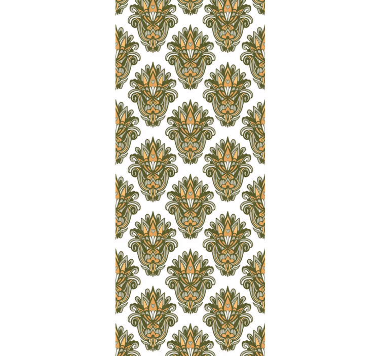 Rollo fenster vintage im basic damast stil - TenStickers