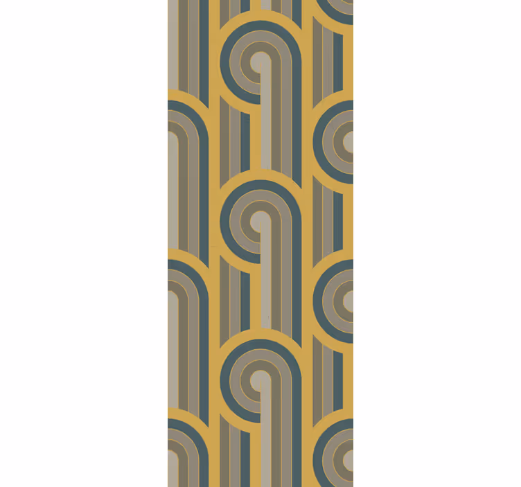 Rollo fenster vintage geometrische formen im art deco stil - TenStickers