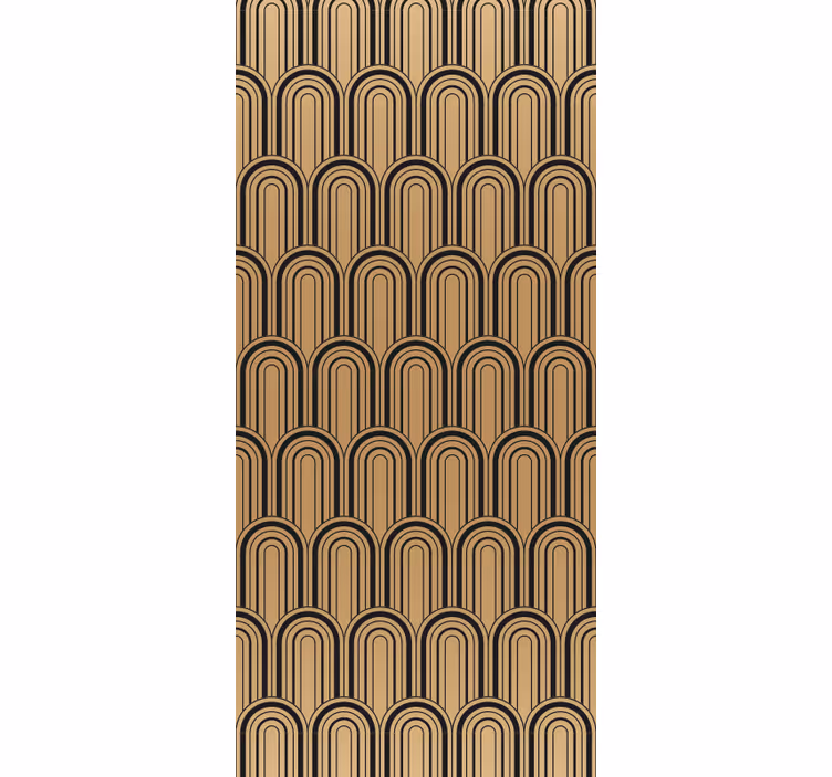 Rollo fenster vintage golden bogen kunstmuster - TenStickers