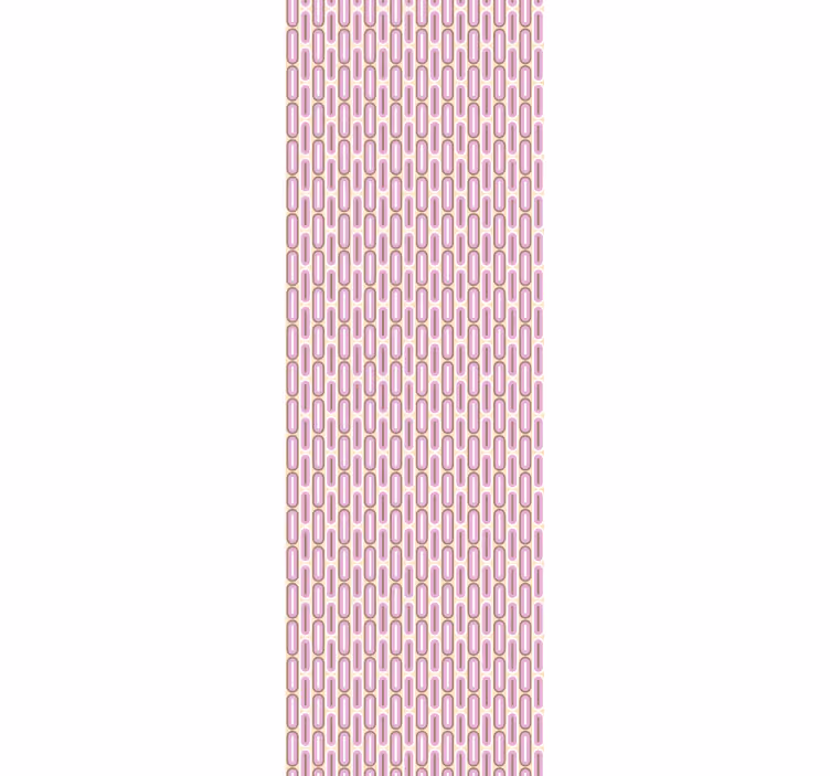 Rollo fenster vintage in pinkem geometrischen 70er-design - TenStickers