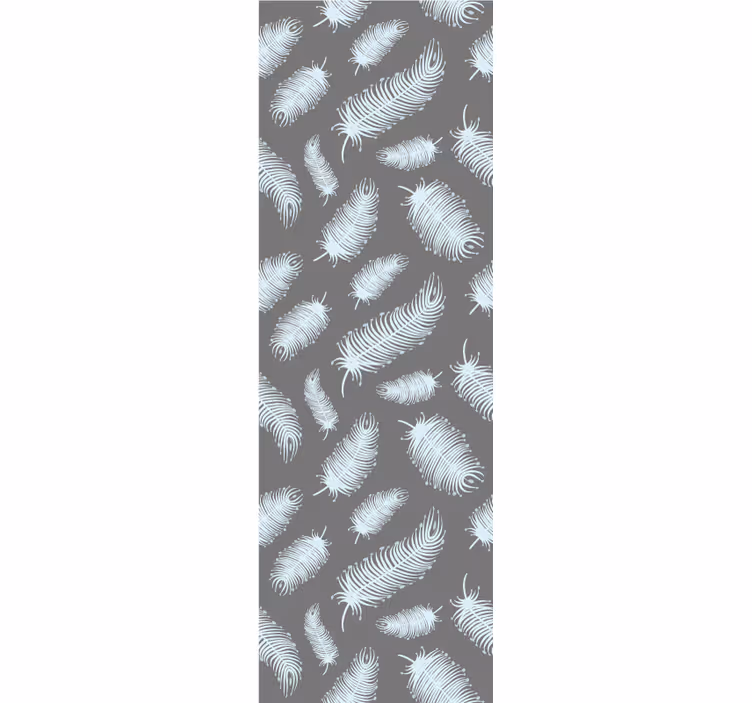 Rollo fenster vintage boho federn auf dunklem hintergrund - TenStickers