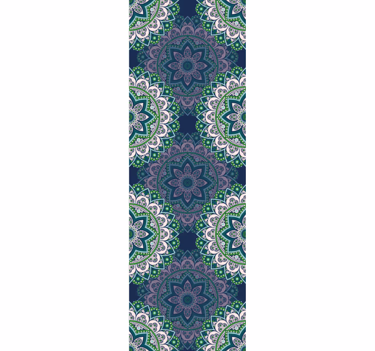Rollo fenster vintage mit mandala aus glas - TenStickers