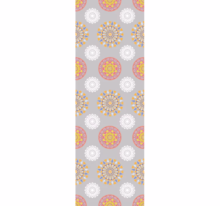 Rollo fenster vintage helle mandala kreise - TenStickers