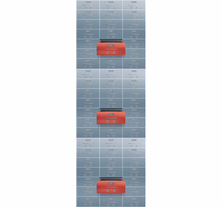 Rollo fenster vintage metallboxen - TenStickers