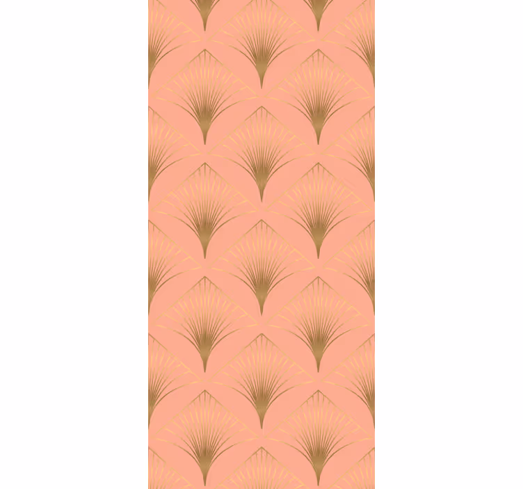 Rollo fenster vintage mit goldenem pfeilspitzenmuster - TenStickers