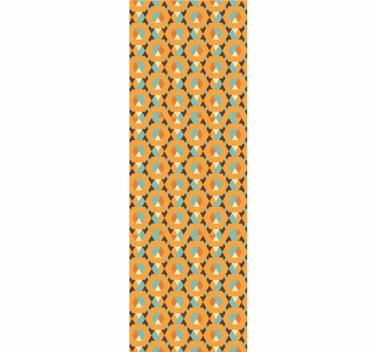 Rollo fenster vintage geometrische ruhige formen - TenStickers