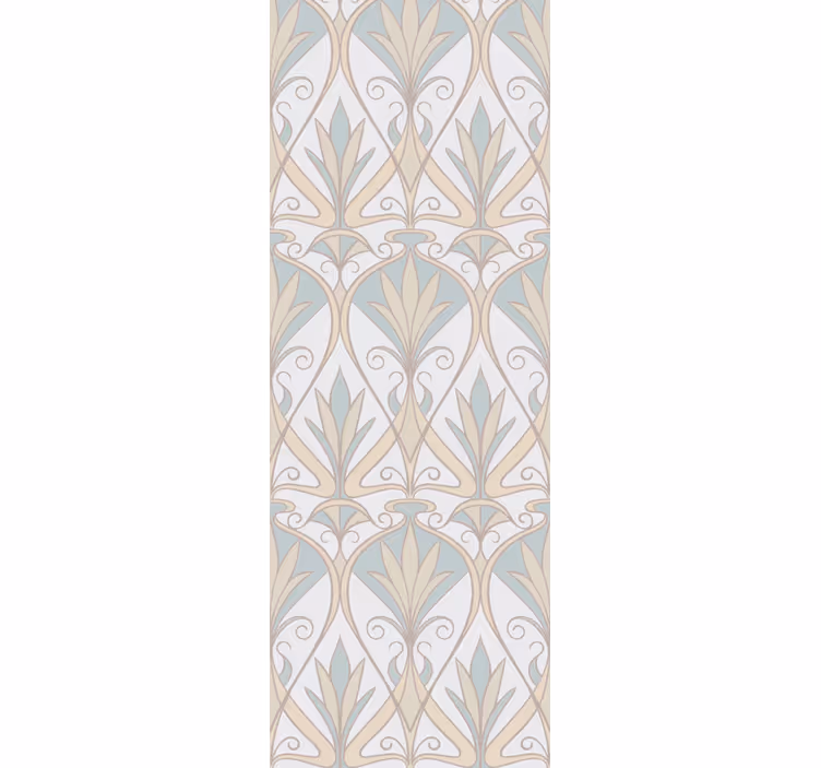 Rollo fenster vintage mit botanischem retro-blumenmuster - TenStickers