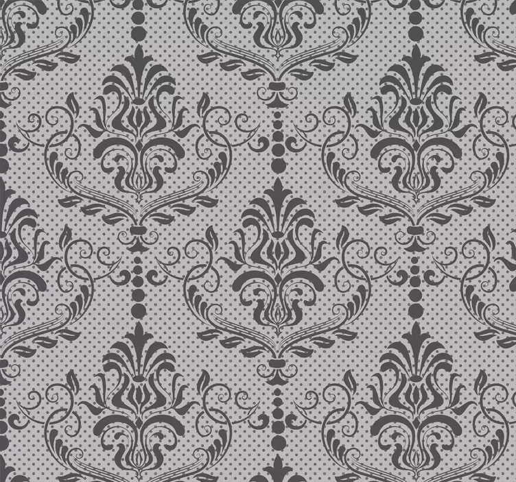 Rollo fenster vintage mit elegantem barockmuster - TenStickers