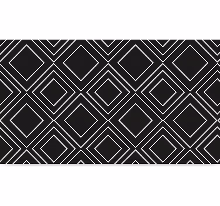 Rollo fenster schwarz mit geometrischem liniendesign - TenStickers