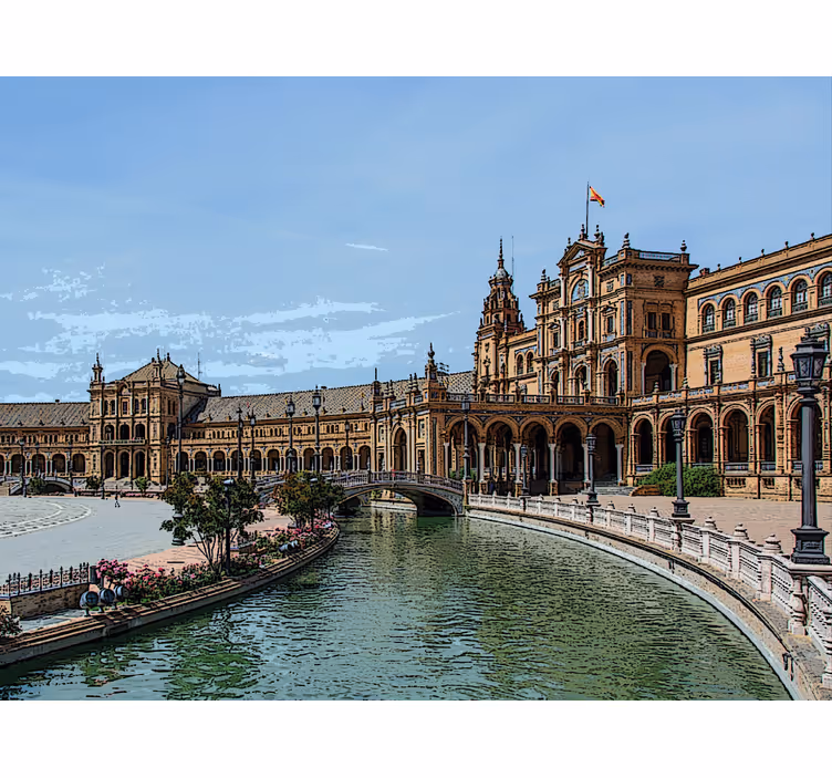 Rollo wohnzimmer plaza españa sevilla - TenStickers