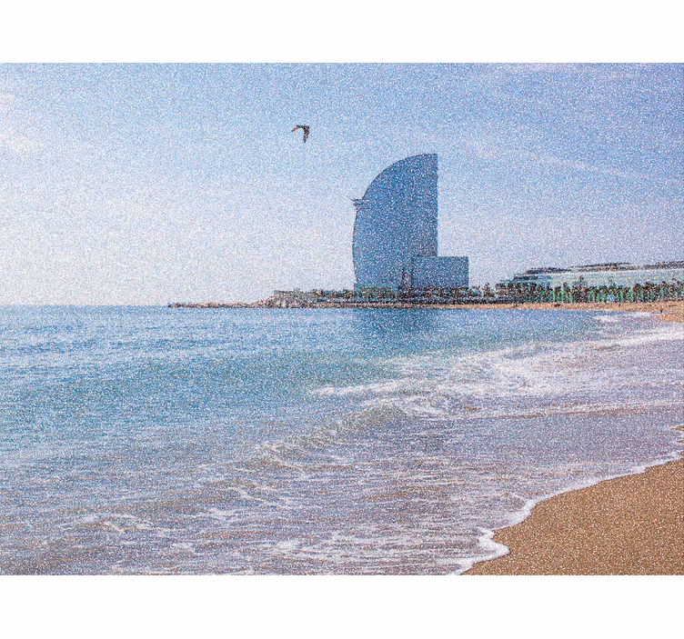 Rollo wohnzimmer im vela hotel la barceloneta - TenStickers