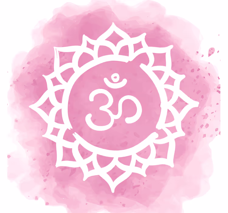Rollo wohnzimmer mit schönem kronenchakra-symbol - TenStickers