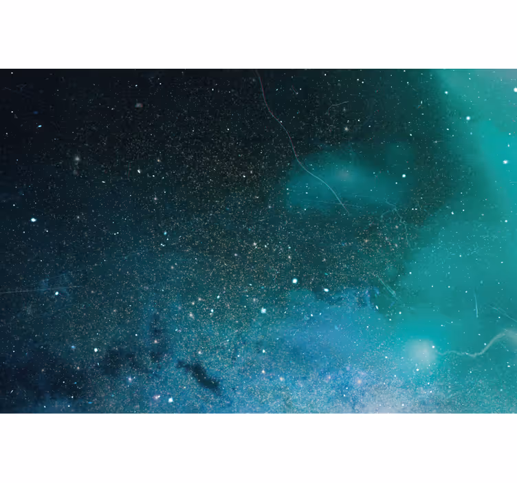 Rollo wohnzimmer meteoritenregen blau und grün - TenStickers