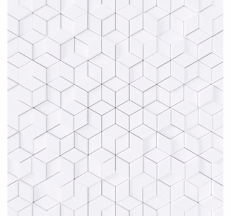 Rollo fenster weiß mit geometrischem muster - TenStickers