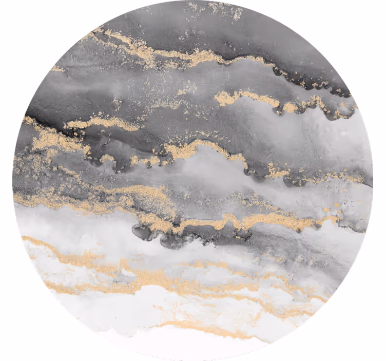 Rollo fenster schlafzimmer grau mit goldenen details - TenStickers