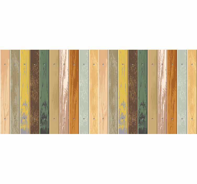 Rollo fenster schlafzimmer in verblassendem buntem holz - TenStickers