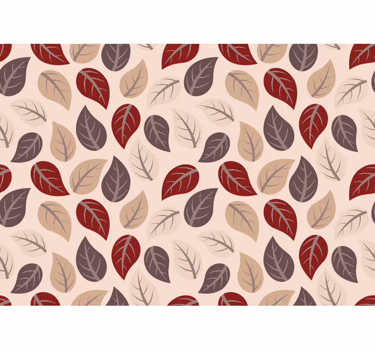 Rollo fenster schlafzimmer mit herbstblatt-muster - TenStickers