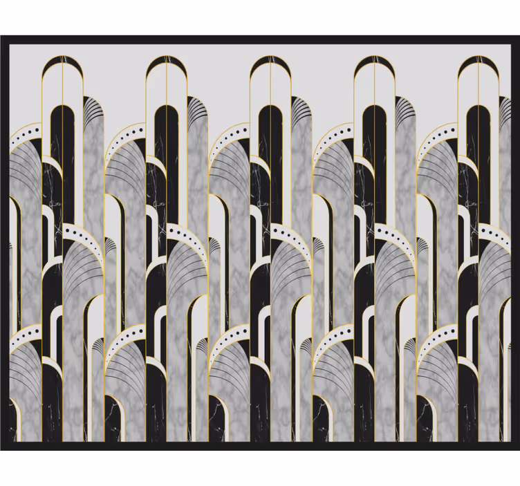 Rollo fenster grau mit schwarzem grau - TenStickers