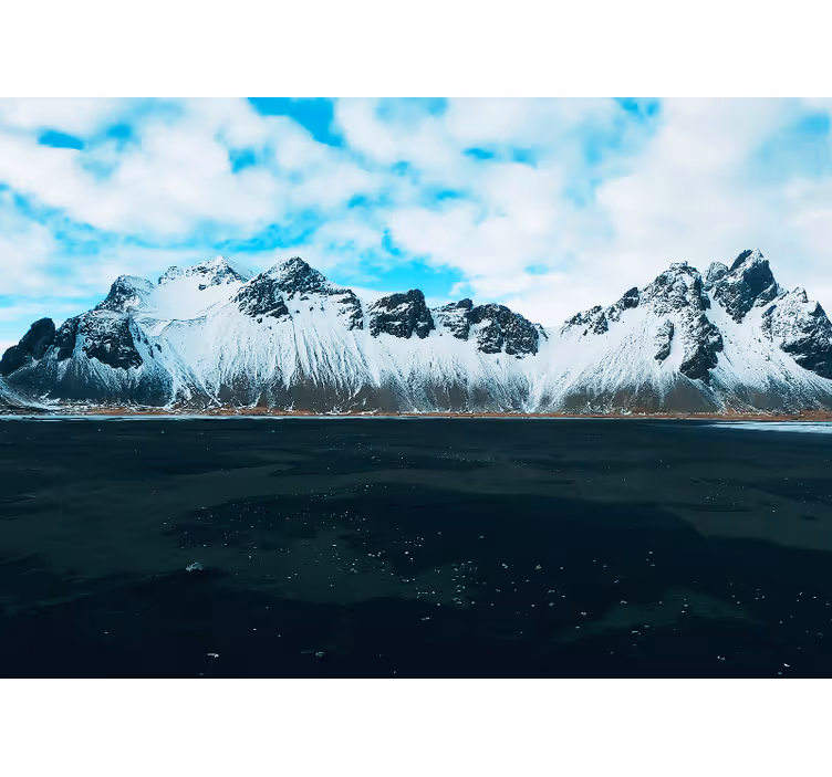 Rollo fenster schlafzimmer vestrahorn berge - TenStickers
