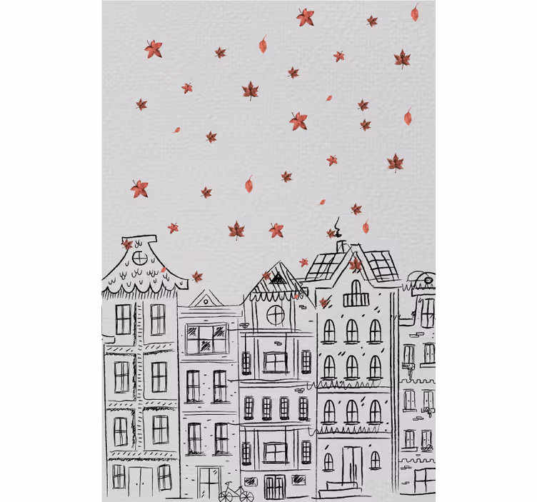 Rollo wohnzimmer herbst in amsterdam - TenStickers