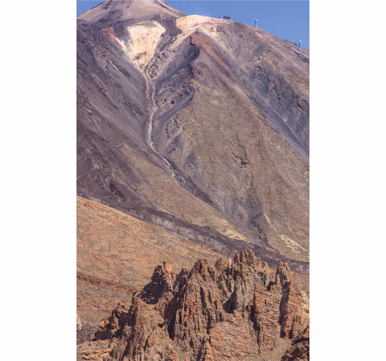 Rollo wohnzimmer mit blick auf den teide - TenStickers