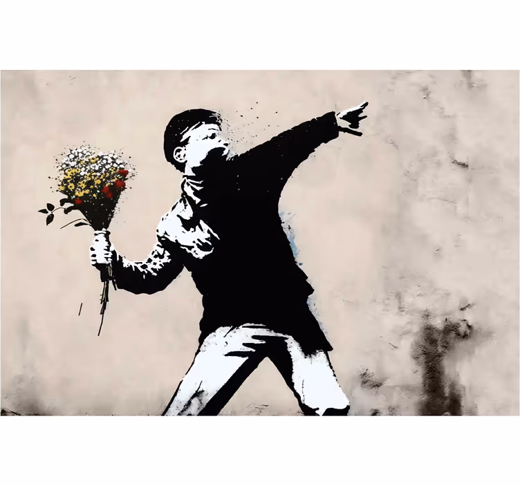 Rollo wohnzimmer street art junge - TenStickers