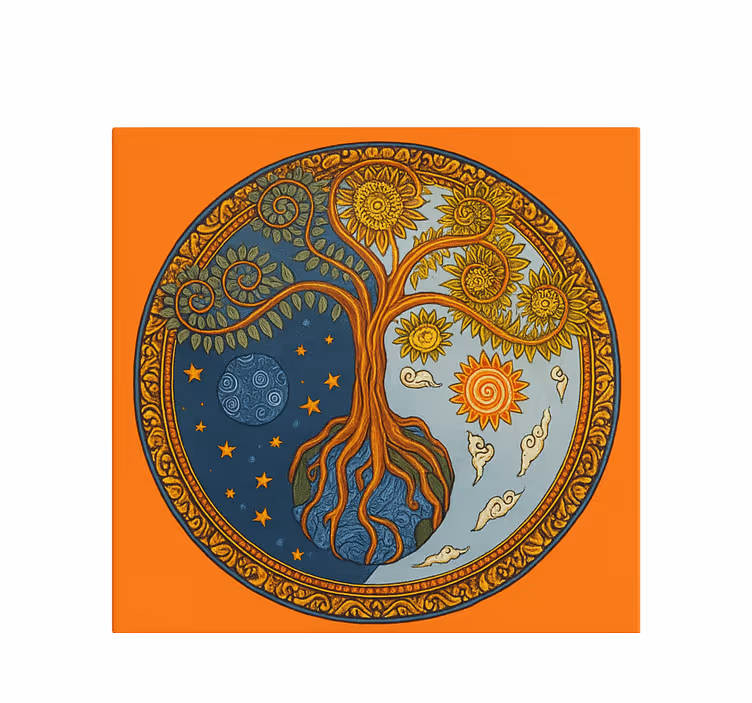Rollo wohnzimmer lebensbaum der spiritualität - TenStickers