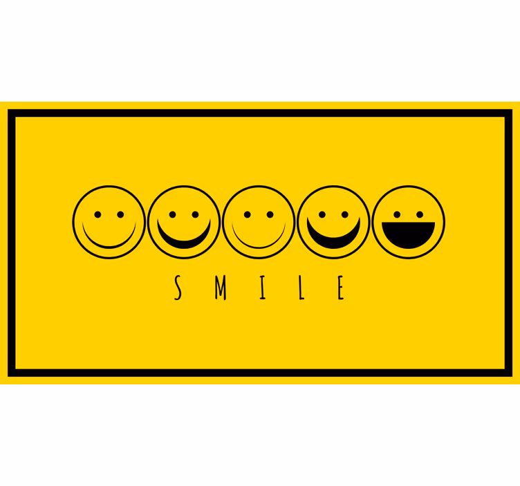 Rollo fenster schlafzimmer mit gelbem smiley - TenStickers