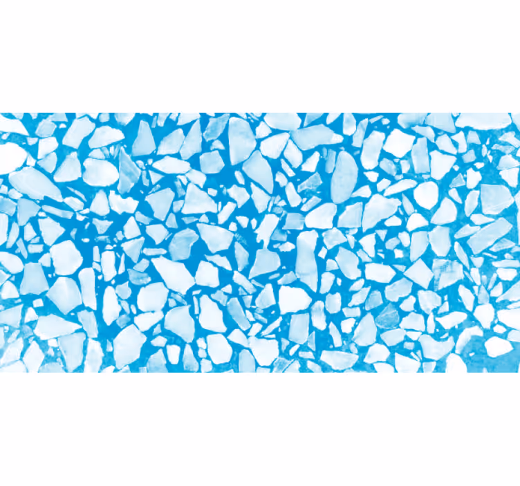 Rollo fenster schlafzimmer in blauer aquarell-terrazzo - TenStickers