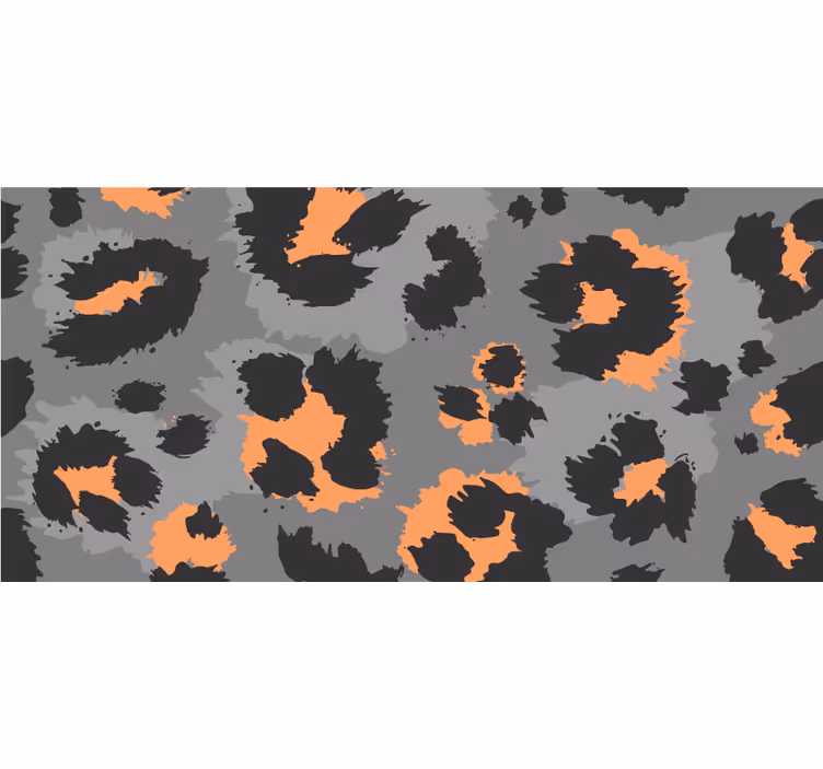Rollo fenster schlafzimmer in grauem leopardenmuster - TenStickers