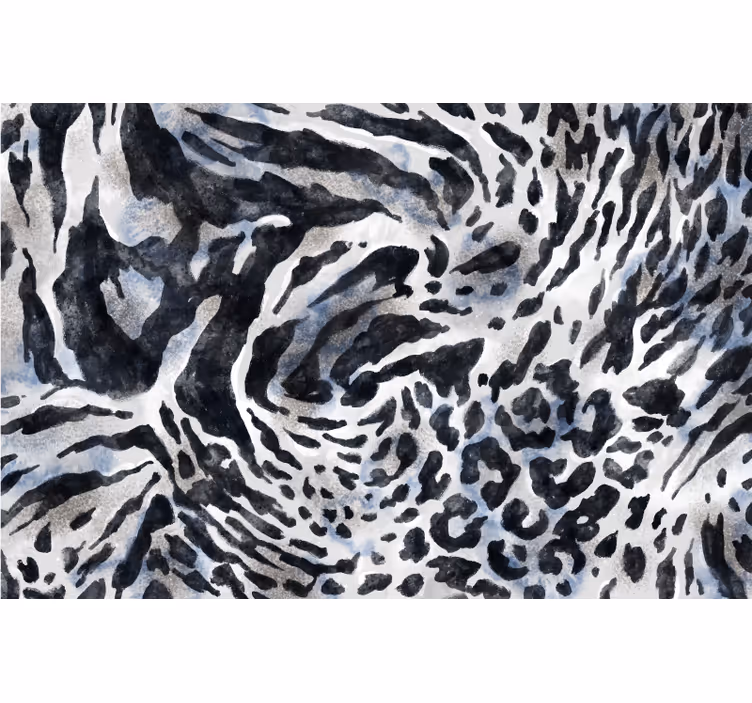 Rollo fenster schlafzimmer graues zebra aquarell - TenStickers