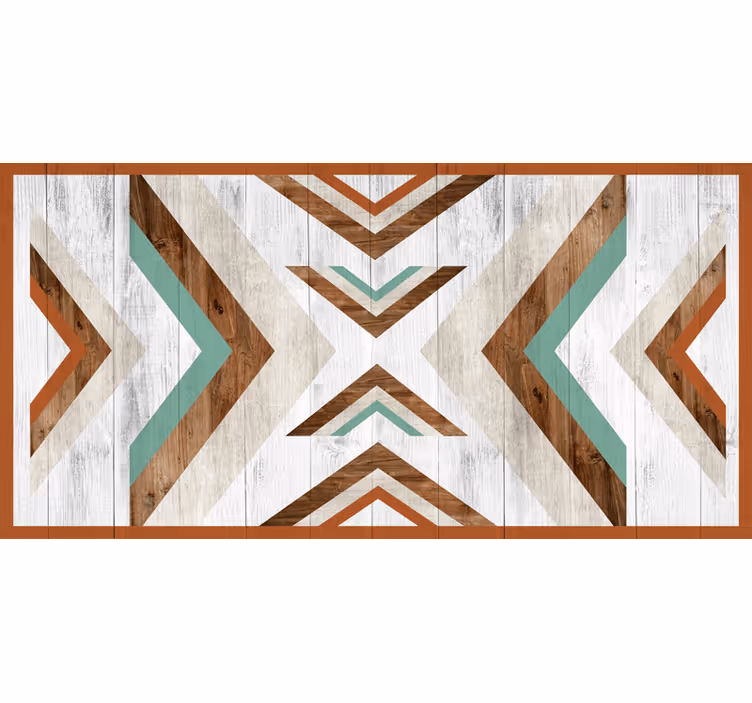Rollo fenster schlafzimmer im holz boho aztec design - TenStickers