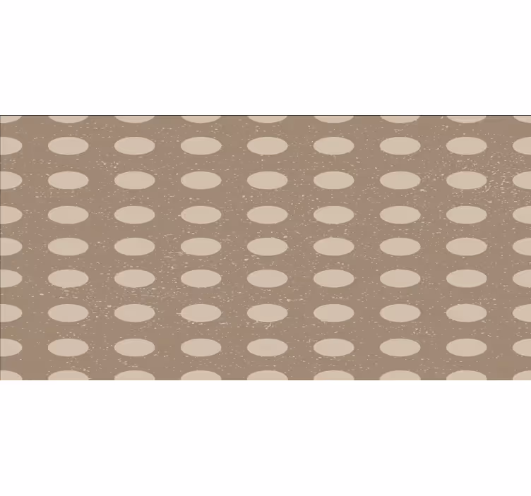 Rollo fenster schlafzimmer geometrisches braunes kreismuster - TenStickers