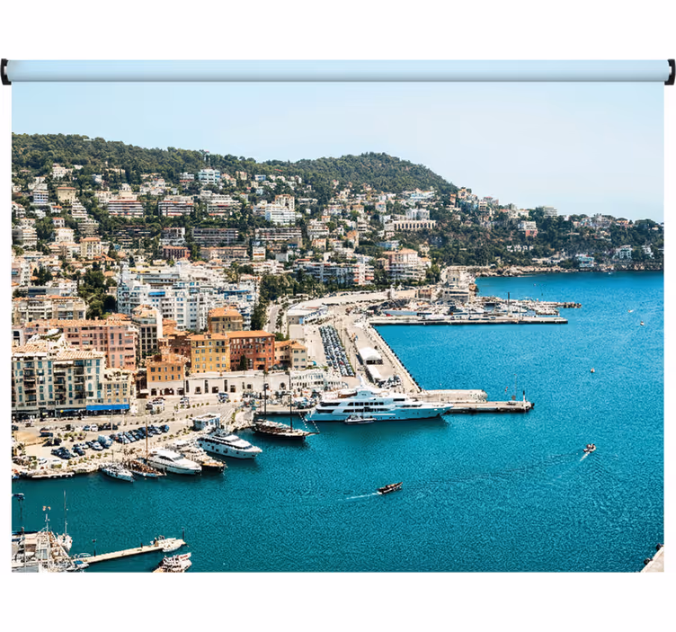 Rollo fenster schlafzimmer im schönen hafen der côte d'azur - TenStickers