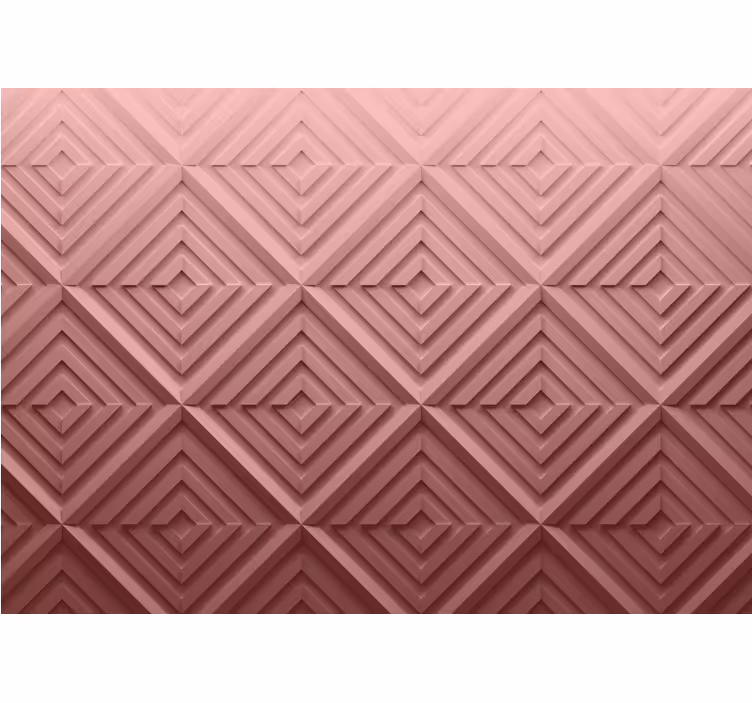Rollo fenster schlafzimmer in pinker 3d geometrie - TenStickers
