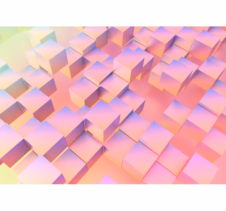 Rollo fenster schlafzimmer mit buntem 3d muster - TenStickers
