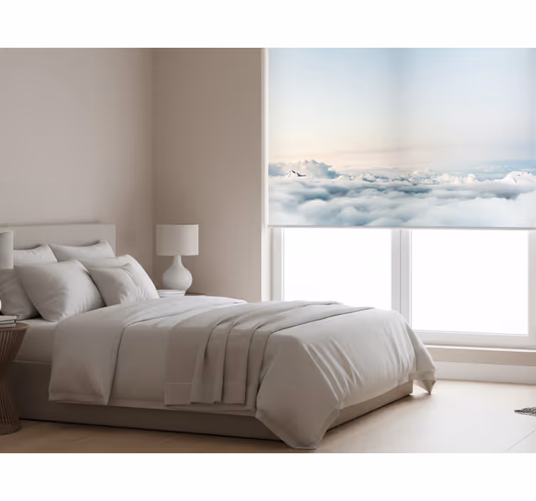 Rollo fenster schlafzimmer mit schönem himmel und meer - TenStickers