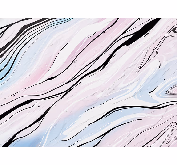 Rollo fenster schlafzimmer in pink-schwarzem marmordesign - TenStickers