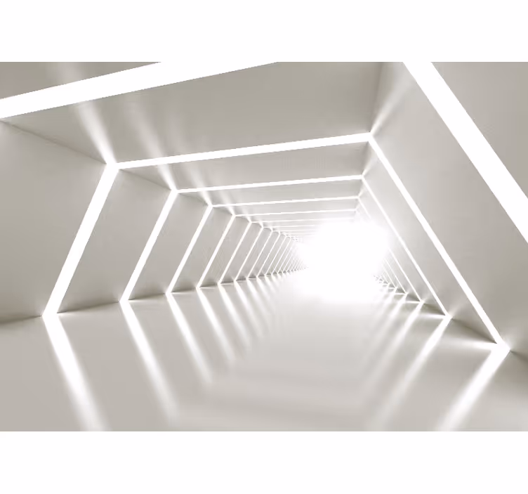 Rollo fenster weiß geometrische höhle - TenStickers