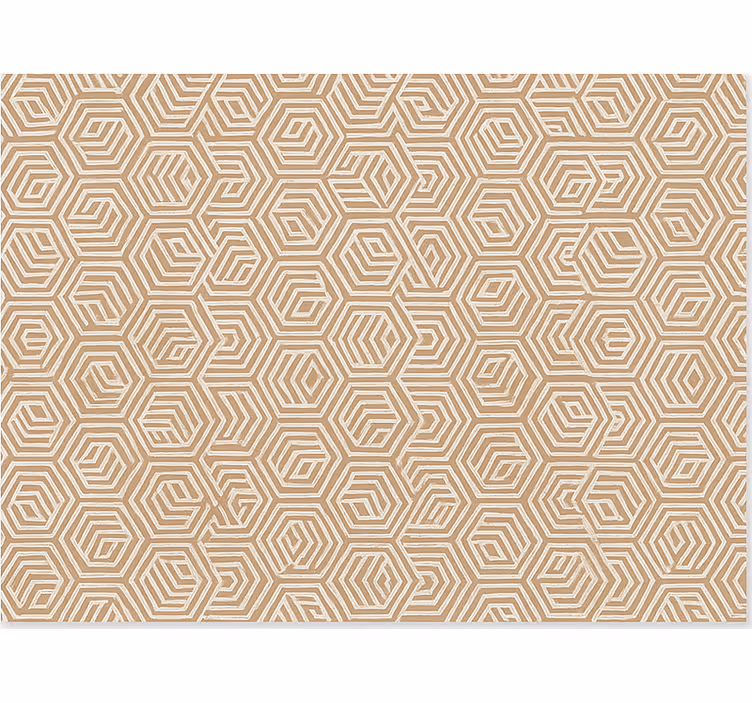 Rollo wohnzimmer beige abstrakte ornamente - TenStickers