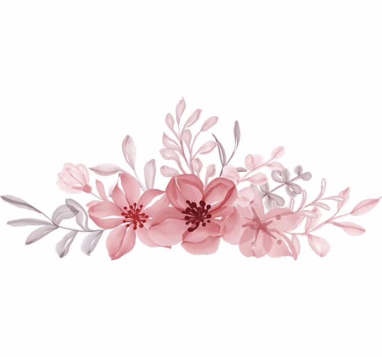 Rollo fenster schlafzimmer mit pinken blumen - TenStickers