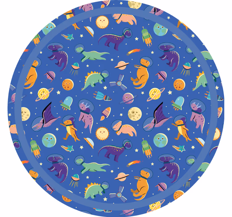Rollo fenster kinderzimmer dinosaurier im weltraum muster - TenStickers