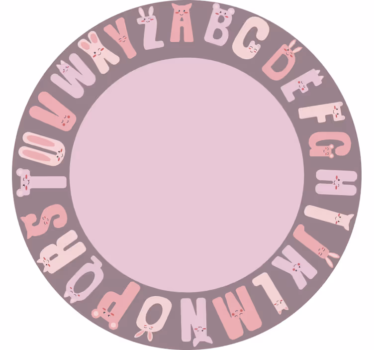 Rollo fenster kinderzimmer mit rundem alphabet - TenStickers