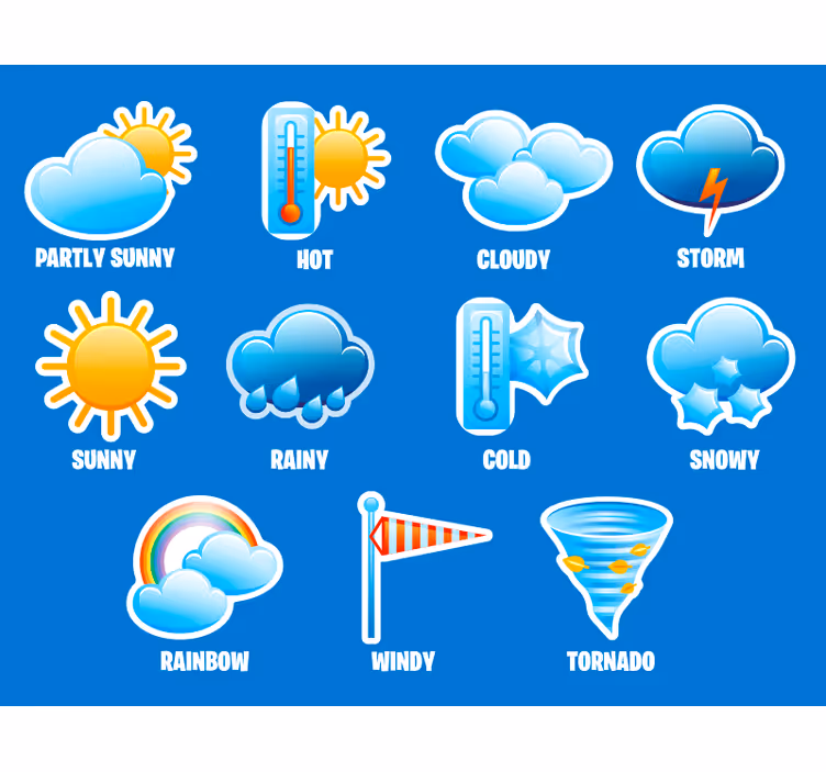 Rollo fenster kinderzimmer für kinderwetter - TenStickers