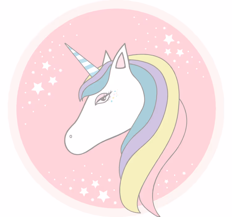 Rollo fenster kinderzimmer mit fabelhaftem einhorn - TenStickers