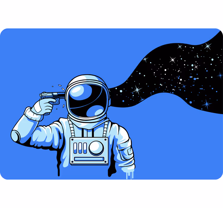 Rollo fenster kinderzimmer astronauten unter druck - TenStickers