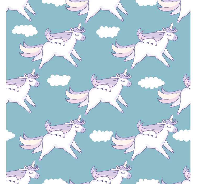 Rollo fenster kinderzimmer einhorn muster - TenStickers
