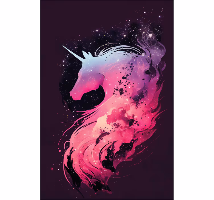 Rollo fenster kinderzimmer einhorn galaxie - TenStickers