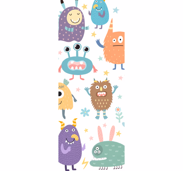 Rollo fenster kinderzimmer für fröhliche monster - TenStickers