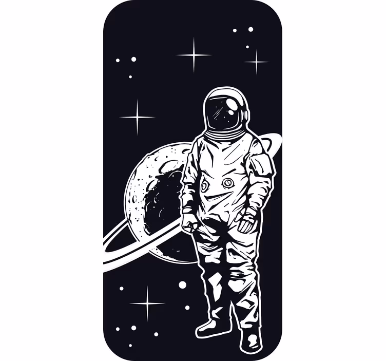 Rollo fenster kinderzimmer astronauten-design mit planet - TenStickers